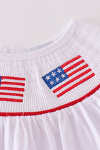 Flag embroidery smocked short set - ARIA KIDS