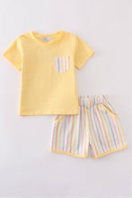 Rainbow stripe shorts set - ARIA KIDS