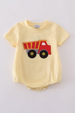 Yellow truck applique bubble - ARIA KIDS