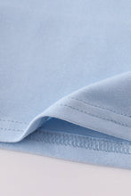 Blue tractor applique top - ARIA KIDS