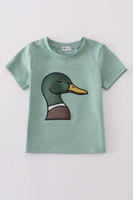 Green duck applique top - ARIA KIDS