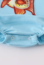 Blue fish applique bubble - ARIA KIDS
