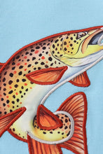 Blue fish applique bubble - ARIA KIDS
