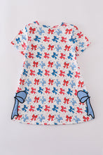 Bow applique print mom&me dress - ARIA KIDS