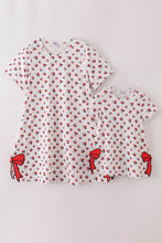 Character print bow applique mom&me dress - ARIA KIDS