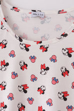 Character print bow applique mom&me dress - ARIA KIDS