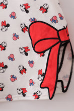 Character print bow applique mom&me dress - ARIA KIDS