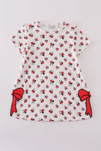 Character print bow applique mom&me dress - ARIA KIDS