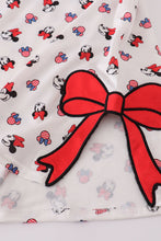 Character print bow applique mom&me dress - ARIA KIDS
