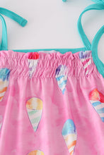 Pink ice cream print shorts set - ARIA KIDS