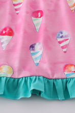 Pink ice cream print shorts set - ARIA KIDS