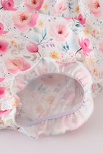Pink floral print strap bubble - ARIA KIDS