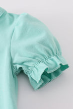 Green camper applique ruffle bubble - ARIA KIDS