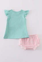 Green camper applique bloomer set - ARIA KIDS