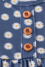 Navy daisy print dress - ARIA KIDS