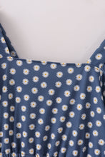 Navy daisy print mom dress - ARIA KIDS