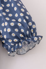 Navy daisy print mom dress - ARIA KIDS