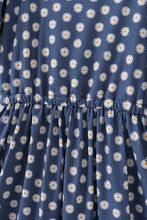 Navy daisy print mom dress - ARIA KIDS