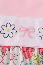 Pink floral embroidery dress - ARIA KIDS