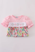 Pink floral embroidery dress - ARIA KIDS