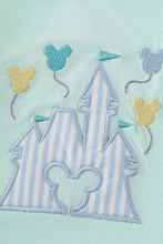 Mint castle applique top - ARIA KIDS
