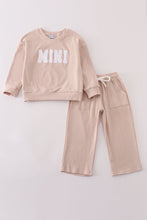 Cream MINI french knot pants set - ARIA KIDS