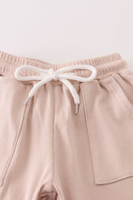 Cream MINI french knot pants set - ARIA KIDS