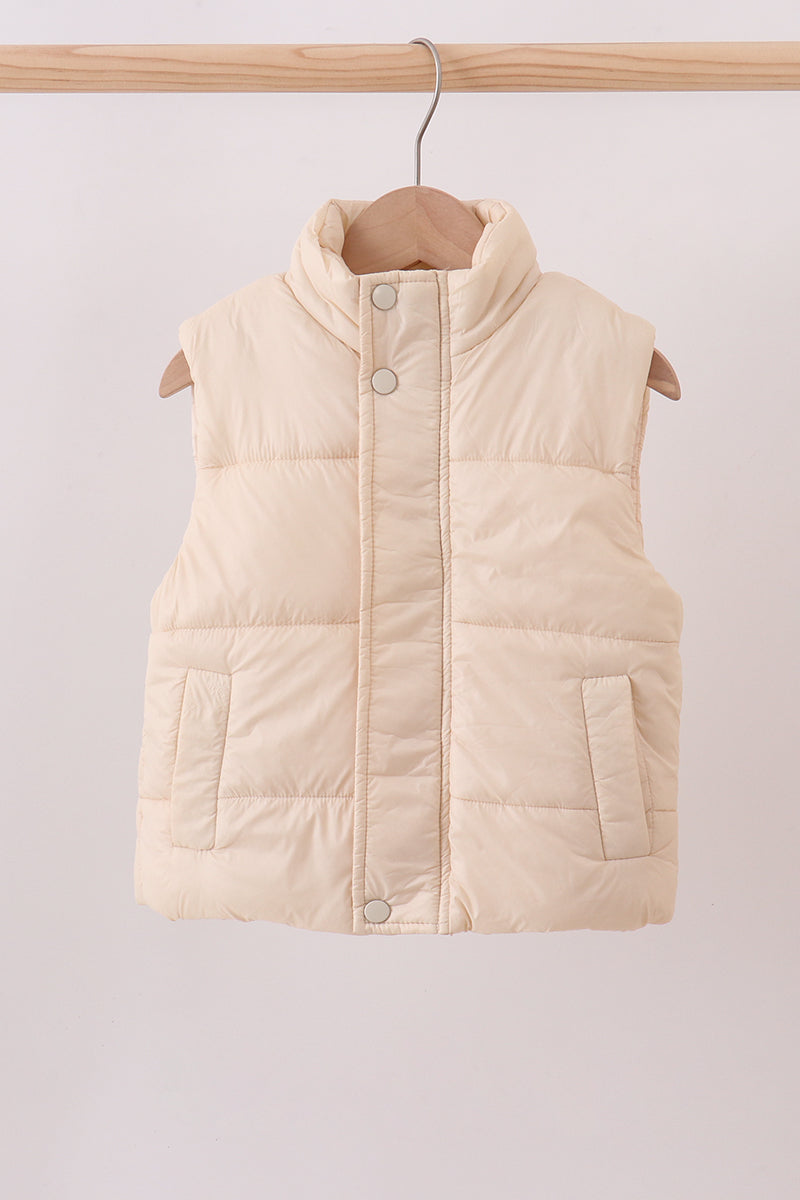 Cream mom&me puffer vest - ARIA KIDS