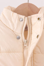 Cream mom&me puffer vest - ARIA KIDS