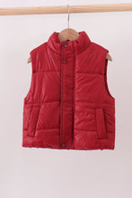Maroon mom&me puffer vest - ARIA KIDS