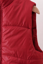 Maroon mom&me puffer vest - ARIA KIDS