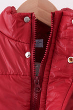 Maroon mom&me puffer vest - ARIA KIDS