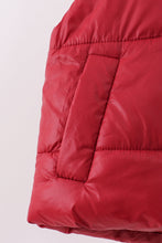 Maroon mom&me puffer vest - ARIA KIDS