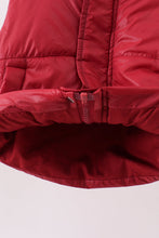 Maroon mom&me puffer vest - ARIA KIDS