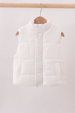 White mom&me puffer vest - ARIA KIDS
