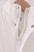 White mom&me puffer vest - ARIA KIDS