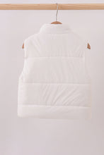 White mom&me puffer vest - ARIA KIDS