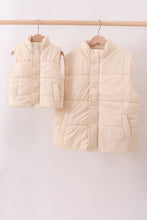 Cream mom&me puffer vest - ARIA KIDS