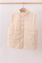 Cream mom&me puffer vest - ARIA KIDS
