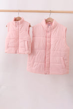 Pink mom&me puffer vest - ARIA KIDS