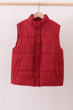 Maroon mom&me puffer vest - ARIA KIDS