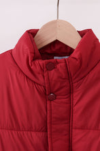 Maroon mom&me puffer vest - ARIA KIDS