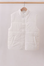 White mom&me puffer vest - ARIA KIDS