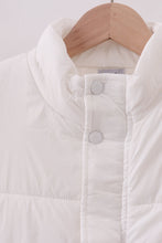 White mom&me puffer vest - ARIA KIDS