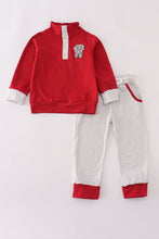 Alabama stripe elephant french knot pants set - ARIA KIDS