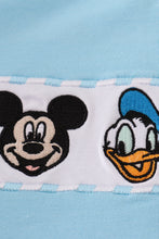 Blue character embroidery top - ARIA KIDS