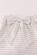 Rust Texas embroidery bow skorts set - ARIA KIDS