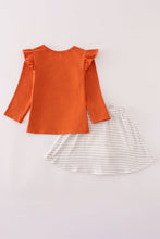 Rust Texas embroidery bow skorts set - ARIA KIDS