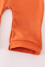 Rust Texas embroidery romper - ARIA KIDS