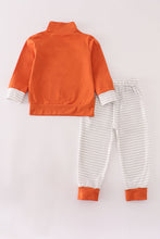 Rust Texas embroidery pants set - ARIA KIDS